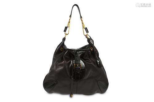 Yves Saint Laurent Black Drawstring Convertible Bag