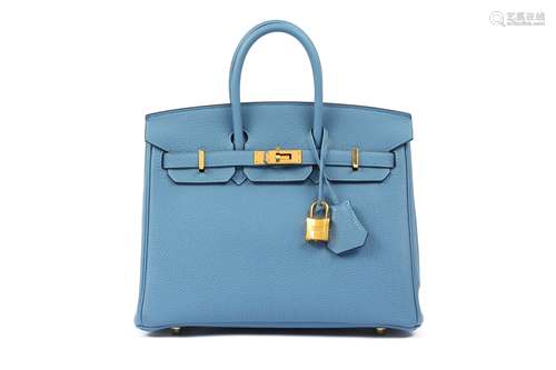 Hermes Azure Blue Togo Birkin 25