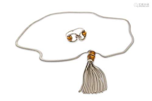 Gucci Silver Mounted Bamboo Jewellery Set