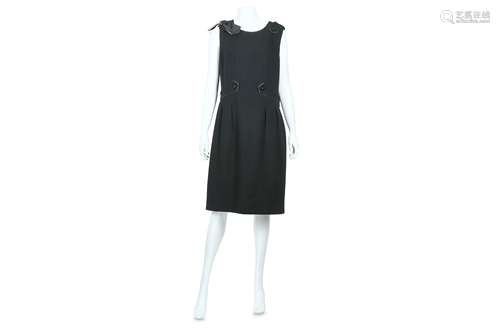 Chanel Black Crepe Dress - size 46