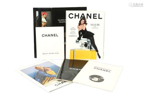 A Selection of Vintage Chanel Magazines and Catalogues
