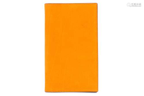 Hermes Orange Suede Agenda Cover Vision II