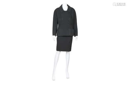 Chanel Boutique Black Skirt Suit