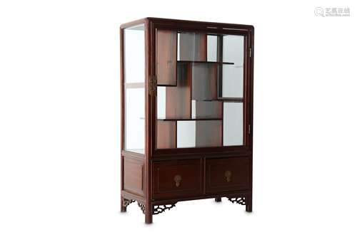 A CHINESE DISPLAY CABINET.