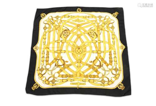 Hermes 'Cavalcadour' Silk Scarf