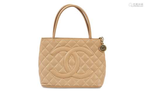 Chanel Beige Medallion Tote