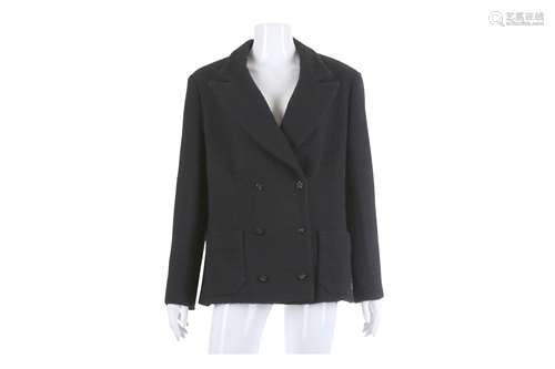 Chanel Black Boucle Jacket - size 46