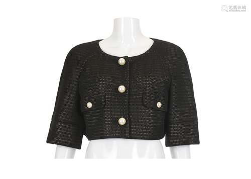 Chanel Black Bolero Jacket - size 42