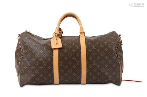 Louis Vuitton Monogram Bandouliere Keepall 50