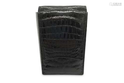 Gucci Vintage Black Crocodile Case