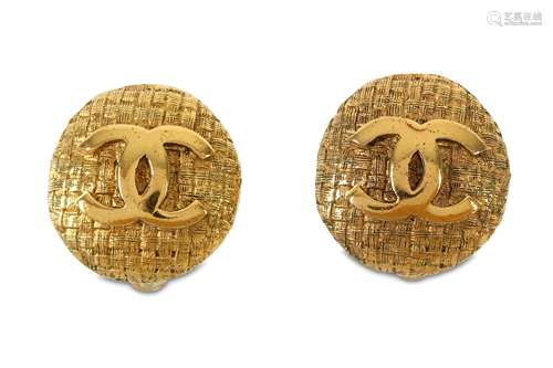 Chanel CC Logo Clip On Earrings