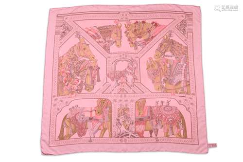 Hermes 'La Danse du Cheval Marwari' Silk Scarf