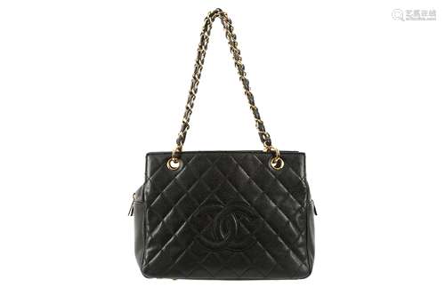 Chanel Black Caviar Petite Shopping Tote (PST)