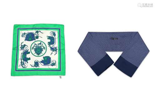 Hermes Silk Pocket Square and Cravat