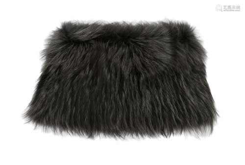 Prada Black Fox Fur Snood - one size