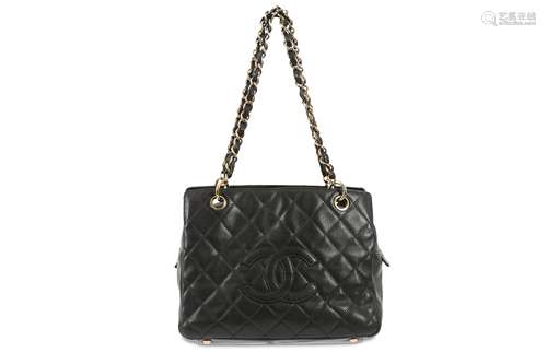 Chanel Black Caviar Petite Shopping Tote (PST)