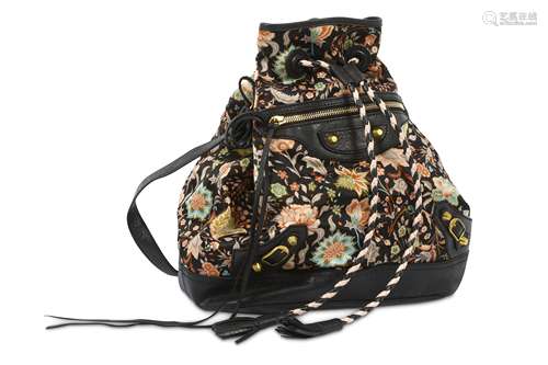 Balenciaga Floral City Bucket Bag