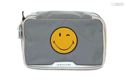 Anya Hindmarch Grey Wink Jewellery Travel Case