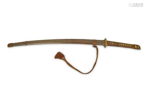 A JAPANESE GUNTO (MILITARY SWORD).