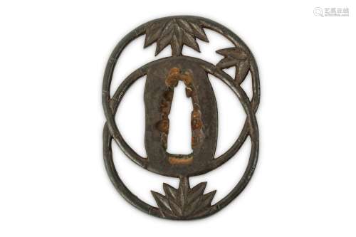 AN IRON TSUBA.