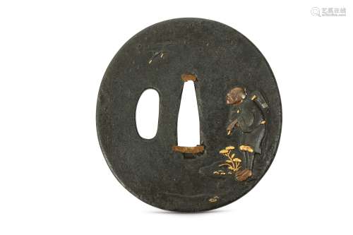 A JAPANESE IRON TSUBA.