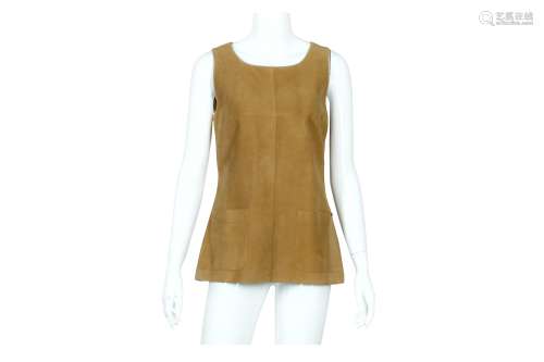 Chanel Tan Suede Top - size 40