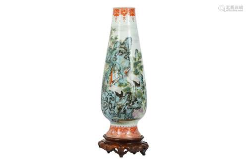 A CHINESE FAMILLE ROSE ‘LONGEVITY’ VASE.