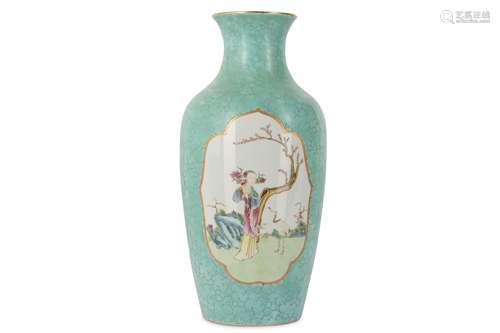 A CHINESE FAMILLE ROSE 'MAGU' VASE.