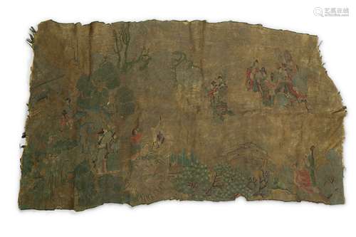 A CHINESE ‘IMMORTALS’ ARRIVAL’ TAPESTRY.