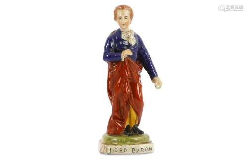 A STAFFORDSHIRE FIGURE OF LORD BYRON