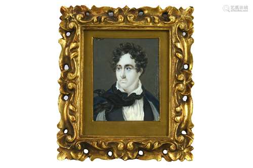 A PORTRAIT MINIATURE OF GEORGE GORDON, 6TH LORD BYRON