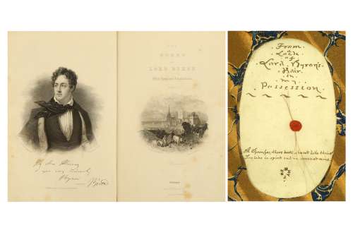 TWO VOLUMES OF THE WORKS OF LORD BYRON