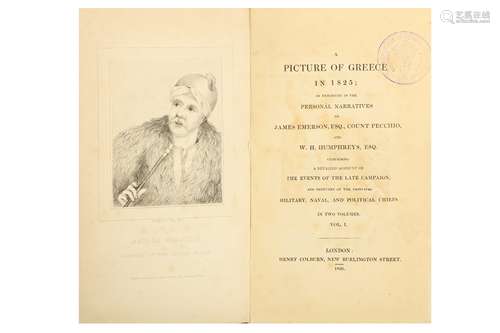 A FIRST EDITION OF PICTURE OF GREECE IN 1825