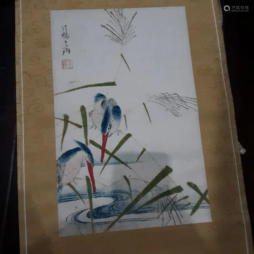 Japanese painting birds and flowers