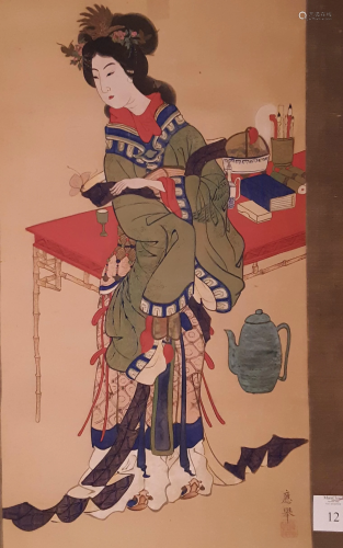 Japanese Edo period ?kyo Painting