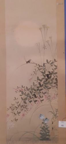 Japanese painting birds and flowers