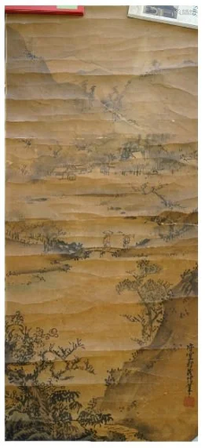 A 19th Century Japanese Painting on silk