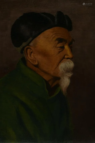 Chinese Oil painting Attributed to Wu Zuoren