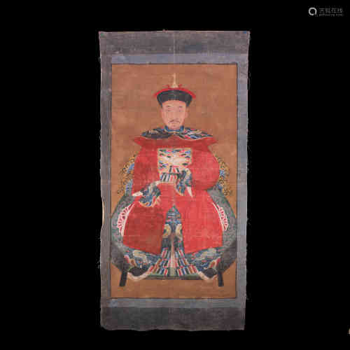 A Chinese Ancient Official Portrait