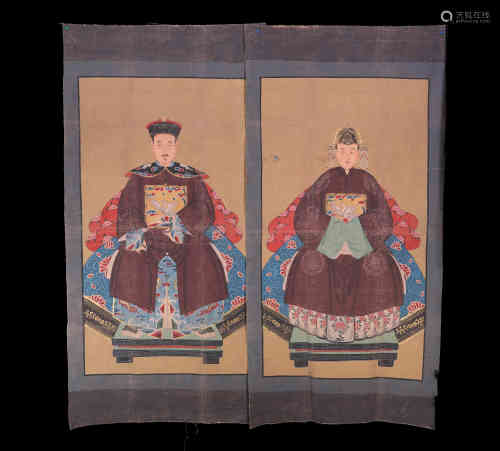 A Chinese Painting of a Couple