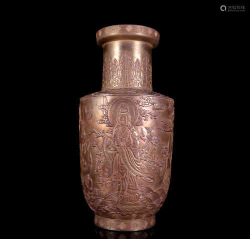 A Chinese Carved Porcelain Vase