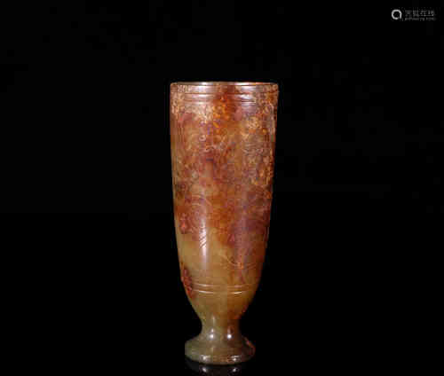 A Chinese Jade Champagne Flute