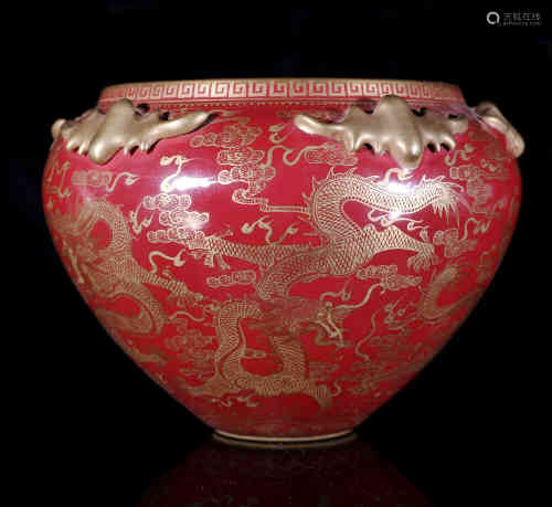 A Chinese Underglazed Red Porcelain Jar