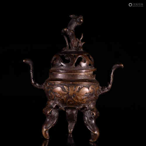 A Chinese Bronze Incense Burner