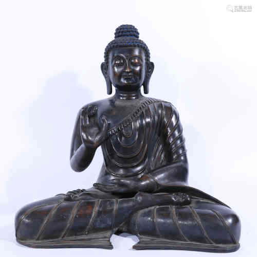 A Bronze Buddha Statue of Sakyamuni
