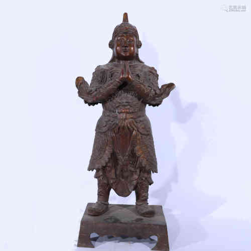 A Bronze Buddha Statue of Skanda