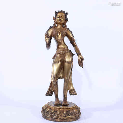 The Bronze Gilding Statue of Padmapani