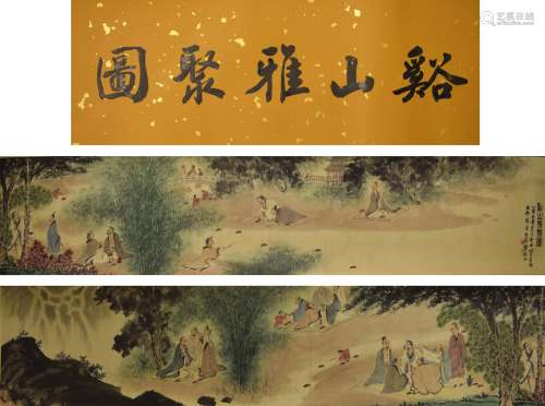 3 Chinese Scrolls, Fu Baoshi Mark