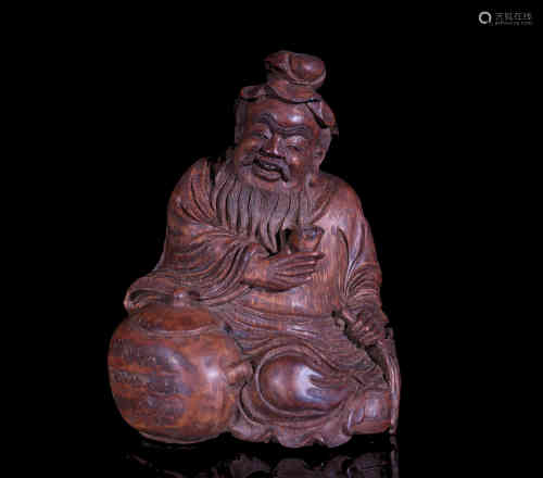 A Chinese Bamboo Carved Figure