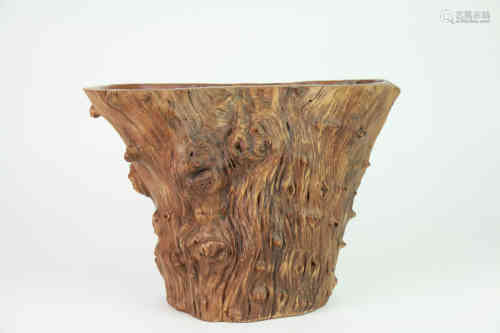 A Chinese Cypress Brush Pot